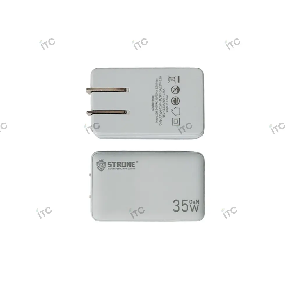 快速充電アダプター ブルー(35W）