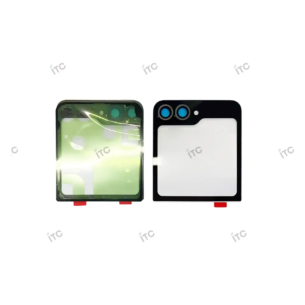 Galaxy Z Flip6 バックパネル 上 クラフテッド ブラック