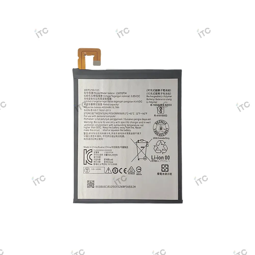 Lenovo Tab4 8(TB-8504)/Tab4 8Plus(TB-8704) バッテリー L16D1P34