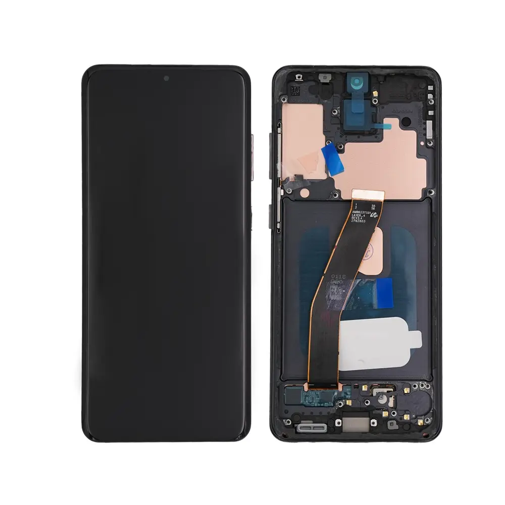 Galaxy S20 4G/5G  フロントパネル 互換品 （枠付き）黒