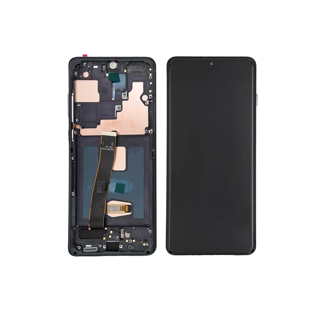 Galaxy S20 Ultra  フロントパネル 互換品 （枠付き）黒