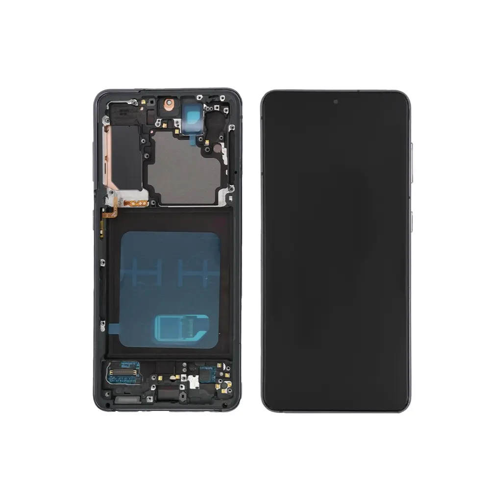 Galaxy S21 5G  フロントパネル 互換品 （枠付き）黒