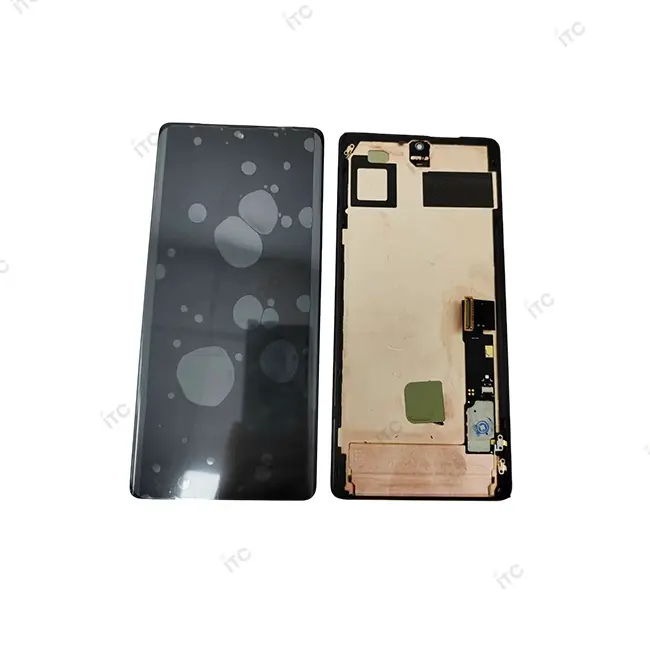 Pixel 7Pro リペアパネル （枠付き）指紋付き 黒
