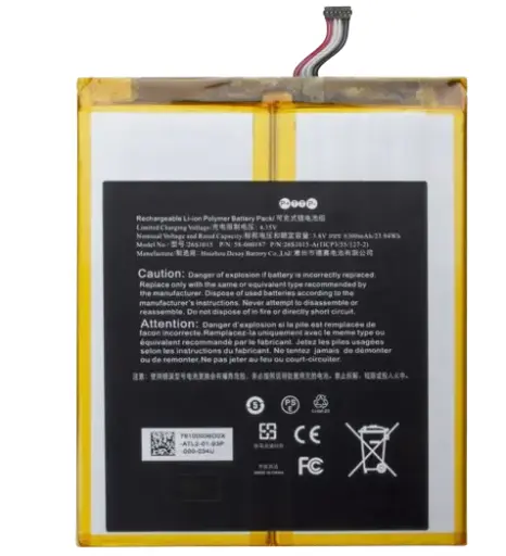 [B1515] Amazon Kindle Fire HD 10 第7世代 SL056ZE 2017 2955C7 バッテリー 26S1015