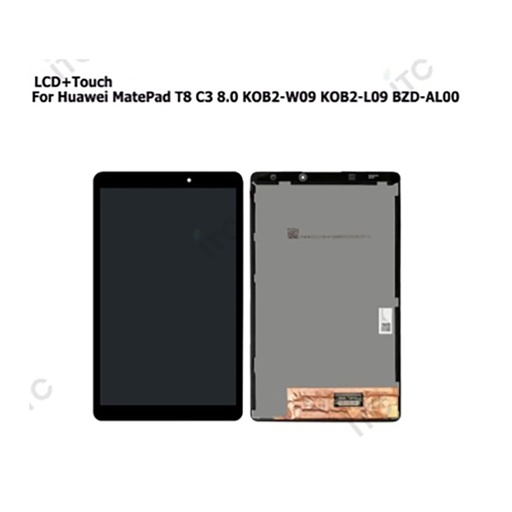 [L2007] HUAWEI Mate Pad T8 LTE フロントパネル 黒