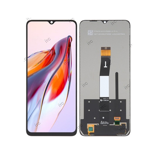 [L5383] Xiaomi Redmi 12C フロントパネル 黒（互換品）