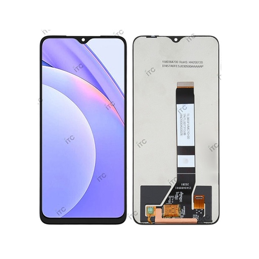 [L5391] Xiaomi Redmi 9T-Redmi 9 Power-Poco M3 フロントパネル 互換品 黒
