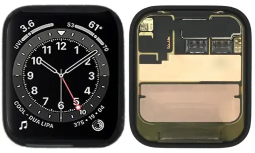[L9023] Apple Watch Series 6・40mm フロントパネル 黒　