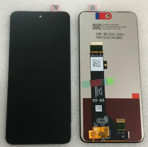 [L5883] Motorola G53j/G34/G13/G23/G53/G45 フロントパネル 互換品 黒