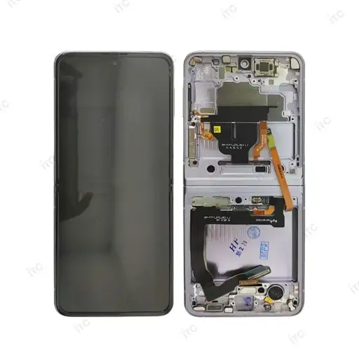 [L5972] Galaxy Z Flip3  リペアパネル（枠付き） パープル
