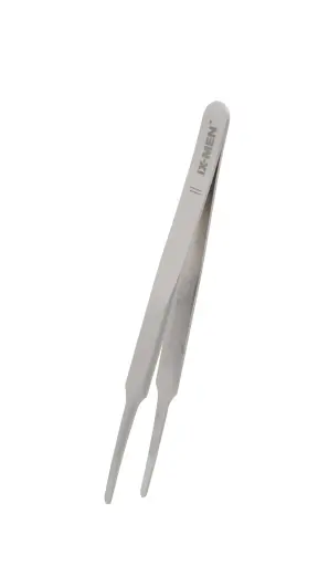 [Z5137] iX-MEN-ピンセット（ステンレス製） 先丸型  12cm