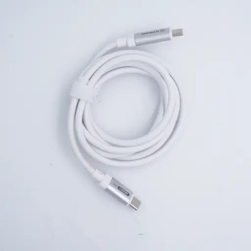 [Z6063] アクセサリー タイプCケーブル  C-C  140W PD 急速充電 ホワイト
