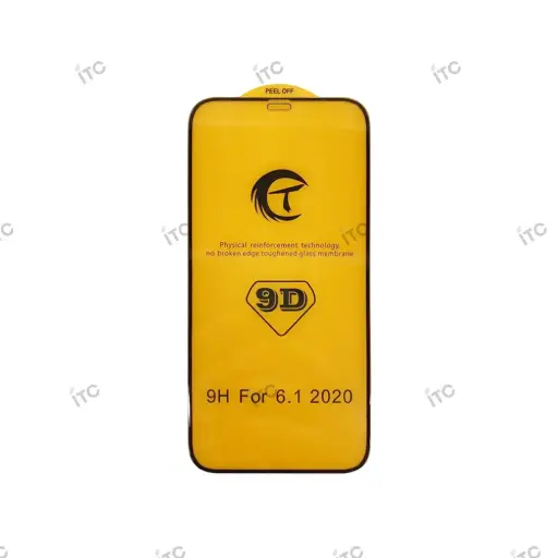 [Z0060] iPhone 12/12 Pro ガラスフィルム(9D)黒