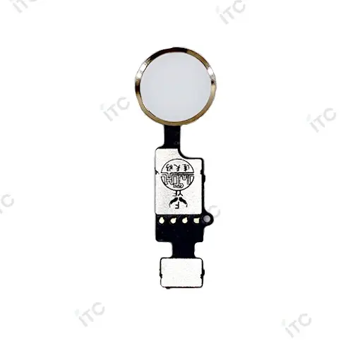 [S0171] iPhone 7G/7P/8G/8P/SE2/SE3 感圧式ホームボタン 銀 