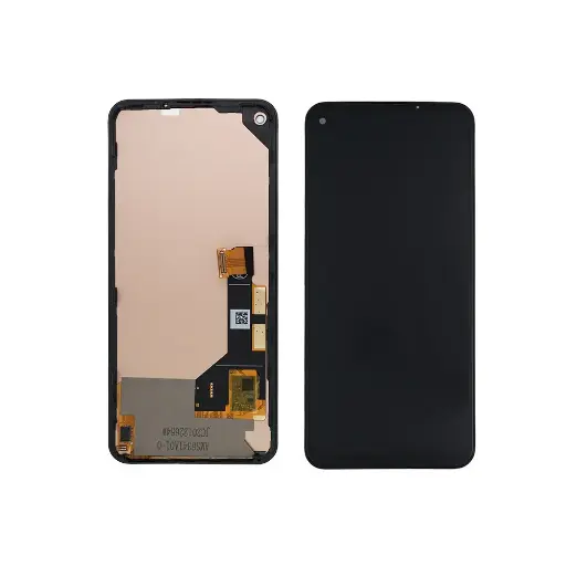 [L5053] Pixel 5a フロントパネル互換品（枠付き） 黒