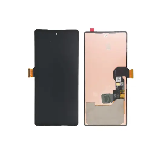 [L5062] Pixel 6a リペアパネル 指紋付き（枠付き）黒